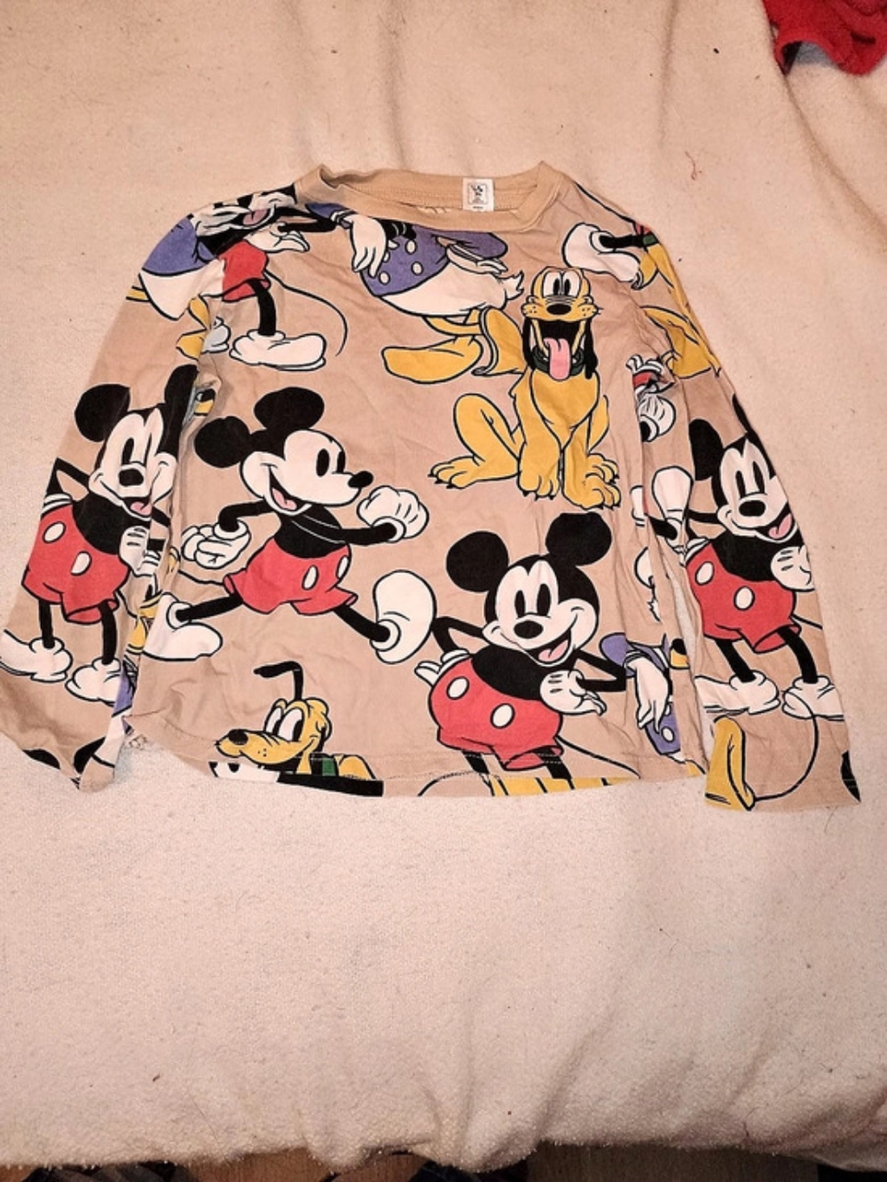 H&M Disney Mickey Mouse & Friends Long-Sleeve Top 6Y